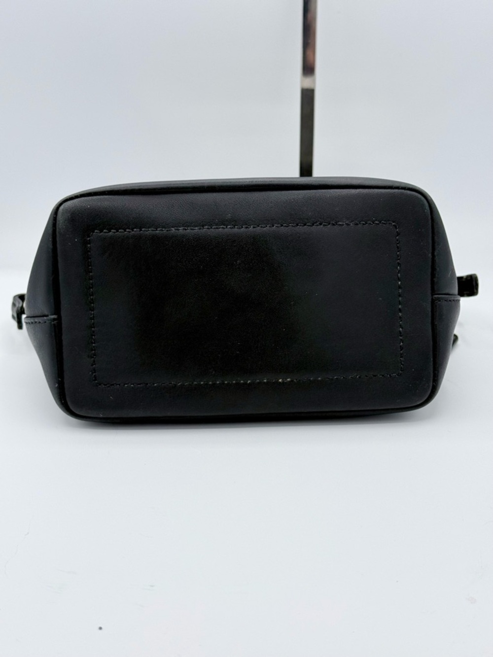 Vintage Coach Legacy West 9844 Small Black Leather Demi Baguette Hobo Bag - Picture 6 of 9